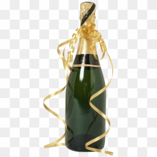Champagne Bottle - Champagne Bottle And Glasses Clipart