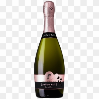 Champagne Bottle Png - Yellow Tail Bubbles Sparkling Rose Clipart