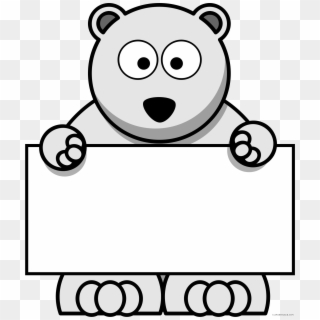 Clip Transparent Library Clipartblack Com Animal Free - Cartoon Polar Bear Transparent - Png Download