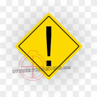 Exclamation Street Sign - Traffic Sign Clipart