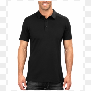 Black Tshirt Plain Polo Clipart