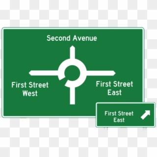 Directional Street Sign - Sign Clipart