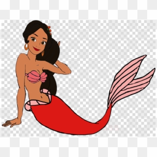 Princess Elena Mermaid Clipart Ariel The Little Mermaid - Mouse Pointer Png Hand Transparent Png
