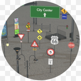 Street Signs - Intersection Clipart
