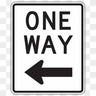 One Way Traffic Sign - One Way Sign Clipart
