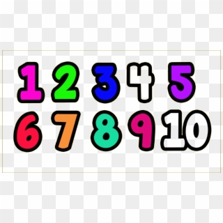 1 To 10 Numbers Transparent Png - Graphic Design Clipart