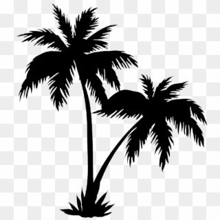 Palm Trees Png Black - Two Palm Tree Tattoo Clipart