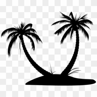 Island Silhouette Clip Art - Png Download