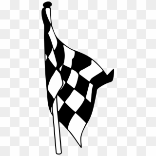 Clip Freeuse Flags Vector Black And White - Racing Flags - Png Download