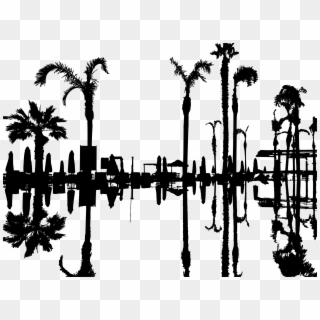 This Free Icons Png Design Of Palm Trees Reflection Clipart