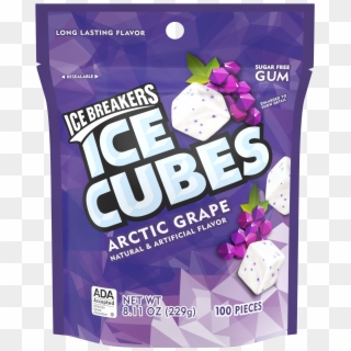 Ice Breakers Ice Cubes Arctic Grape Flavor Gum, 100 Clipart