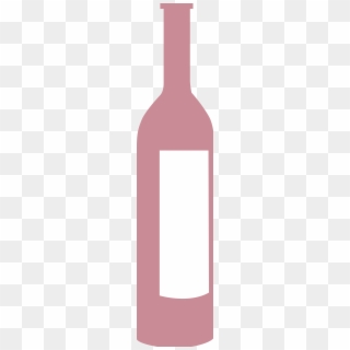 Open - Pink Wine Bottle Clipart - Png Download