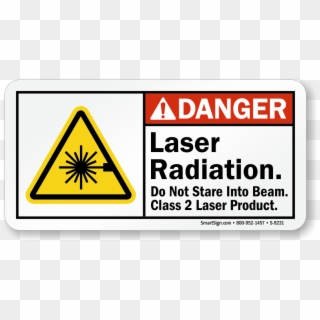 Do Not Stare Into Beam Class 2 Laser Product - Laser Warning Sign Class 2 Clipart