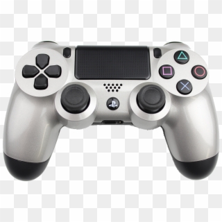 Playstation, Ps4 Controller - Silver And Black Ps4 Controller Clipart