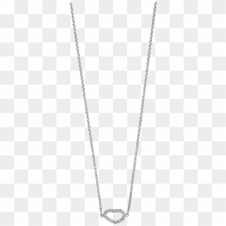 White Gold White Diamond Wave Necklace €1199 - Chain Clipart