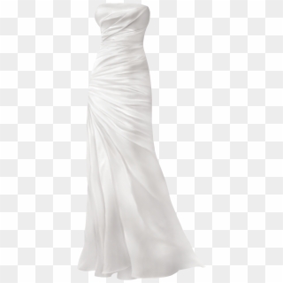 Simple Wedding Dress Png Clip Art - Cocktail Dress Transparent Png