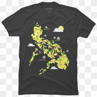 Map Of The Philippines - Programmer T Shirt Design Clipart