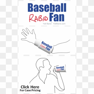 Rabid Baseball Fan Colors - Poster Clipart
