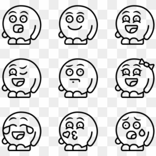Emoji People - Hand Drawn Icons Png Clipart