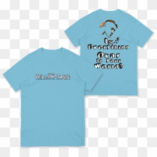 Is Everything Okay Blue T-shirt - Yellow Days Merch Clipart