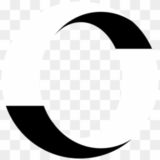 Opera Logo Black And White - Crescent Clipart