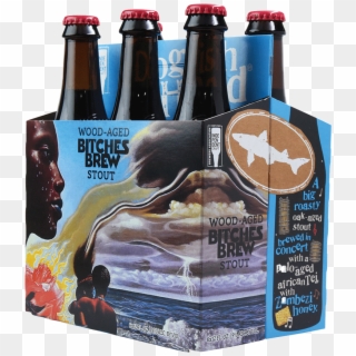 Dogfish Head Wood-aged Bitches Brew Has An Alcohol - Beer Bottle Clipart