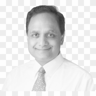 Amit Chandra Headshot - Monochrome Clipart