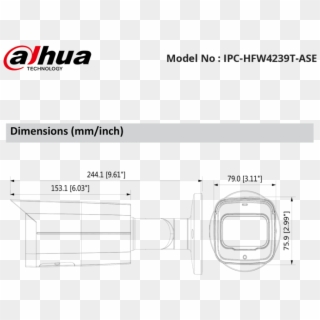 Ipc Hfw4239t Ase Dimension - Dahua Clipart