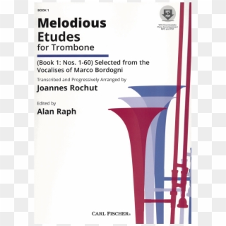 Joannes Rochut "melodious Etudes For Trombone Book - Melodious Etudes For Trombone Clipart