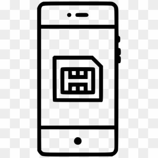 Sim Card Microsim Telecommunication Phonesimcard Gsm - Phone Wallpaper Icon Clipart
