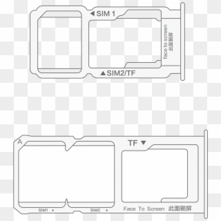 Set Up Sim Card - Sim Slot Oppo F9 Clipart