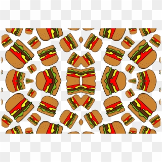 Dancing With Cheese Burgers, Blt's And Chips On Plain Clipart