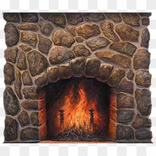 Png Royalty Free Stock Fireplace Fire Clipart - Transparent Fireplace Png