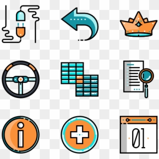 Android App - Cyber Security Icon Set Clipart