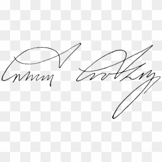Coolidge Signature Smaller - Line Art Clipart