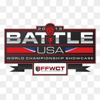 Ffwct Presents The 2018 Battle™ Usa Flag Football World - Emblem Clipart