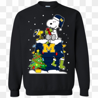 Michigan Wolverines Ugly Christmas Sweaters Snoopy - Rick And Morty Pullover Clipart