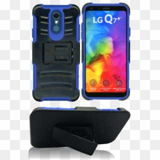 Lg Q7/q7 Plus Mm 3 In 1 Combo Blue - Mobile Phone Case Clipart