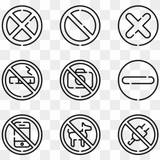 Signals And Prohibitions - Circle Clipart