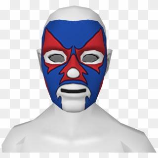Avatar Blue Red Lucha Libre Mask - Mask Clipart
