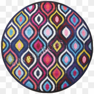 Kaleidoscope Abstract Round Rug G330a D - Circle Clipart