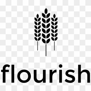 Flourish Logo Black Clipart