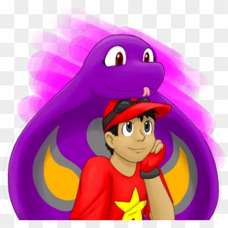 Arbok And A - Cartoon Clipart