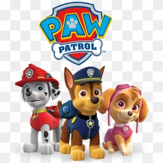 Paw Patrol Birthday Party Clipart , Png Download - Paw Patrol Chase Marshall Skye Transparent Png