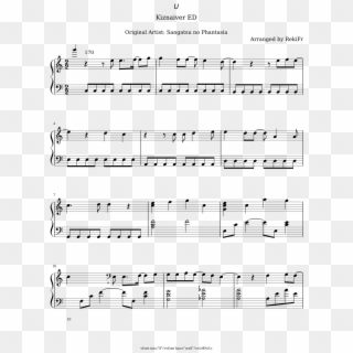 Hajimari No Sokudo - Circle Marques Houston Piano Sheet Music Clipart