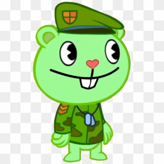 Flippy From Happy Tree Friends Would Punch A Nazi - Happy Tree Friends Green Clipart