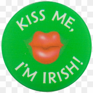 Kiss Me I M Irish Button Clipart