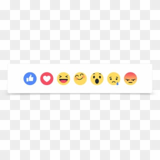 Estos Fueron Los Primeros Reactions Que Facebook Lanzó - Smiley Clipart