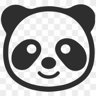 Panda Face Coloring Pages Clipart