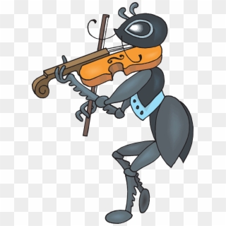 Ant Playing Violin Clipart